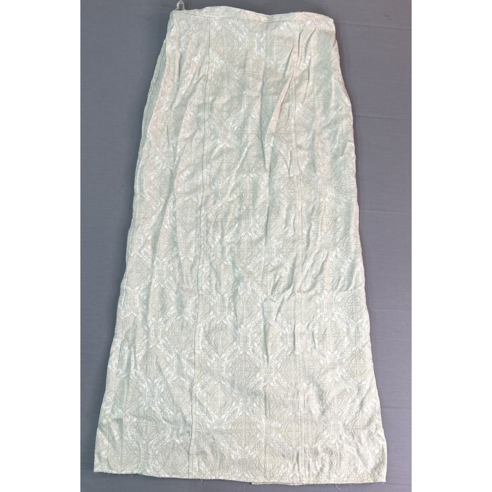 Vintage Morbid Threads 90s Y2K Cream A Line Goth Maxi Skirt Medium Made In USA
